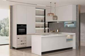 Ensemble de meubles de cuisine modulaire SANTOPOVA, design moderne et tendance, fourni par l'usine, en HDF, assemblage à domicile, en bois - Product Image 2