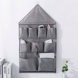 Organisateur de porte à 9 poches, sac de rangement pliable en tissu pour outils, rangement suspendu pour petits objets dans le salon - Product Image 2