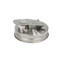 Bouchon verseur pour bocal Mason de 70 mm et 86 mm, en acier inoxydable, avec bouchon rabattable