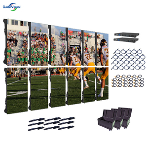 Système complet d'affichage LED Guide Visual 4m x 3m, panneau LED 500mm x 500mm, écran LED extérieur pour toile de fond - Product Image 4