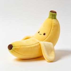 Peluche de Plátano Personalizado, Adorable Peluche Amarillo Suave y Esponjoso con Cara Sonriente, Peluche Temático de Frutas - Product Image 5