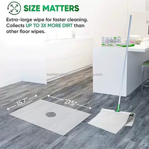 Salviettine per pavimenti bagnate di grandi dimensioni salviettine per pavimenti di lunga durata ideali per la pulizia efficiente di grandi aree del pavimento - Product Image 6