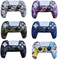Housse de protection en silicone avec impression laser thermique pour manette de jeu Playstation 5 PS5 Dualsense