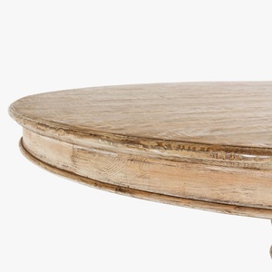 Mesa de Comedor Carter para 8 Personas, Redonda, Minimalista, de Madera Reciclada, Estilo Rústico Americano, Hecha a Mano, Mueble para el Hogar, Antiguo, OEM, ODM - Product Image 3