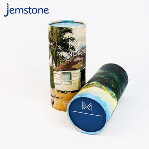 Embalaje de caja de tubo de papel biodegradable con logotipo personalizado ecológico con logotipo personalizado - Product Image 2