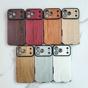 Funda <span class=keywords><strong>Singstar</strong></span> de fábrica con ventana grande y textura de madera para iPhone 17 Pro Max, a prueba de golpes - Product Image 6