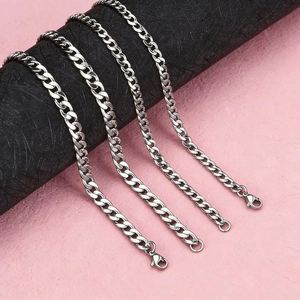 Nkステンレススチールチェーンシルバーネックレスペンダントチェーンメンズセーターチェーン - Product Image 3
