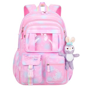 New Design Oxford Waterproof Fashion Trend <b>Students</b> School <b>Backpack</b> 1-6 Grades Reduce Burden Portable Shoulder Bag for Girls - Product Image 1