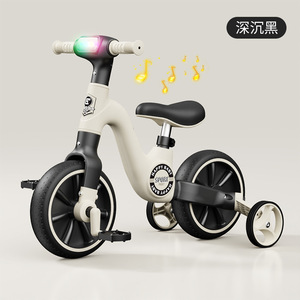 Vélo d'équilibre 3-en-1 pour enfants, transformable en tricycle, avec lumières, roues EVA de 12 pouces – Meilleure vente - Product Image 2