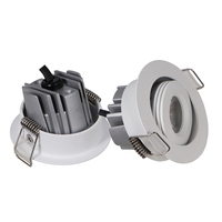 Aluminium 3000K IP44 mini downlight led angle de faisceau étroit réglable petit spot