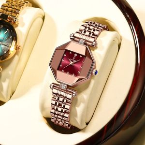 Relojes POEDAGAR 368 para Mujer, Reloj de Cuarzo de Lujo a la Moda, Resistente al Agua, de Acero Inoxidable, Reloj de Marca Superior, Relojes de Pulsera de Oro Rosa para Dama - Product Image 3