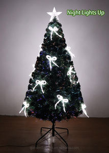 Árbol de Navidad Artificial de Fibra Óptica Preiluminado de 1.5 m con Estrella en la Punta, Luces LED de Mariposa, Decoración Interior Ecológica de Alta Calidad - Product Image 5