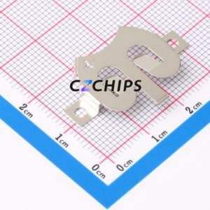 MY-2032-32-J-R Button & Strip Battery Connector SMD Connector Battery Clip CR2032 Phosphor Bronze Nickel - Product Image 2