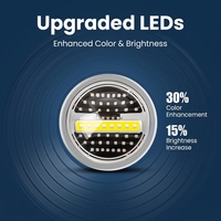 Lumière LED pour aquarium Jebao série MRL, spectre complet, luxe, pour réservoirs de coraux, construction en acier inoxydable, économie d'énergie, ultra silencieuse