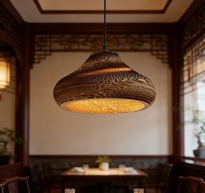โคมไฟระย้าสไตล์เอเชียตะวันออกเฉียงใต้ ดีไซน์รังผึ้งแบบถัก โคมไฟห้อยเพดานสำหรับห้องครัว ร้านอาหาร สไตล์โมเดิร์น - Product Image 5