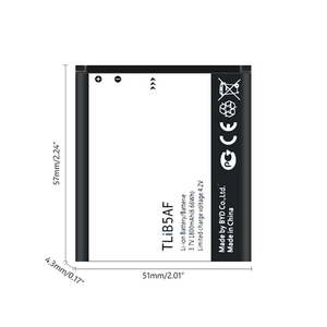 แบตเตอรี่สำรองสำหรับ Alcatel TLiB5AF 1800mAh Pocket MiFi Router One Touch Pop C5 CE RoHS ขายส่งจำนวนมาก - Product Image 3