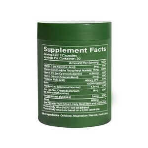 כמוסות ג'לטין קשות לקידום צמיחת שיער טבעית למבוגרים, תמצית תה ירוק, ניתן להשתמש כתוסף תזונה, לא לנשים בהריון - Product Image 3