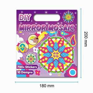 Craft Birthday Classroom Family Rewards Make Your Own Tags <b>Bookmarks</b> Diy Mosaic Laser Sticker for Toddlers - Product Image 6