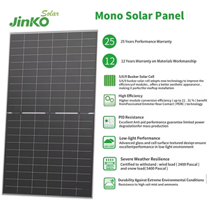 Paneles Solares Bifaciales Tipo N JKM570-600N-72HL4-BDV de 580W 585W 590 Vatios con <span class=keywords><strong>Inversor</strong></span> <span class=keywords><strong>Solar</strong></span> Conectado a la Red - Product Image 4