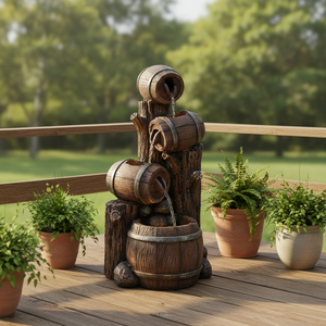 <span class=keywords><strong>Fontaine</strong></span> d'eau en cascade <span class=keywords><strong>de</strong></span> style moderne, <span class=keywords><strong>grande</strong></span>, en bronze et résine, faite à la main, avec pompe <span class=keywords><strong>solaire</strong></span> IP68 pour décorations <span class=keywords><strong>de</strong></span> <span class=keywords><strong>jardin</strong></span> et décoration intérieure - Product Image 1