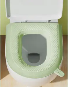 Factory Price Portable Sanitary Toilet Seat Covers Toilet Seat Cushion Non Disposable Washable Bathroom Toilet Seat Cove