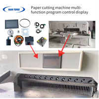 Máquina de Corte de Papel con Pantalla Táctil de 10 Pulgadas, Sistema de Control por Programa Informático para el Tope Trasero, con 1 Año de Garantía y Certificado CE