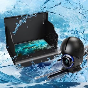 Caméra de pêche <span class=keywords><strong>sous</strong></span>-marine 4,3 pouces 30M IP68 à vision nocturne HD 180° avec batterie 5000mAh pour la pêche sur glace – Vente directe usine - Product Image 1