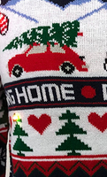 Pull de Noël moche personnalisé OEM pour homme, tricoté, vêtements en maille, pulls de Noël moches pour adultes