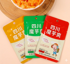 Snacks chinois épicés tendance certifiés Halal, prêts à consommer, tranches de tripe de konjac savoureuses et croustillantes en sachets - Product Image 3