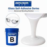 Caoutchouc de silicone liquide auto-adhésif DSA-7840 pour surmoulage de verre, LSR sans apprêt pour pièces en verre de téléphones portables et d'ordinateurs portables