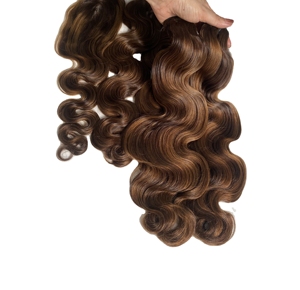 ผมต่อจากผมมนุษย์แท้แบบเทปติดปลายเป็นลอนลูกไม้ด้านหน้าสำหรับต่อผมแบบช่อเดียวของผู้บริจาค - Product Image 4