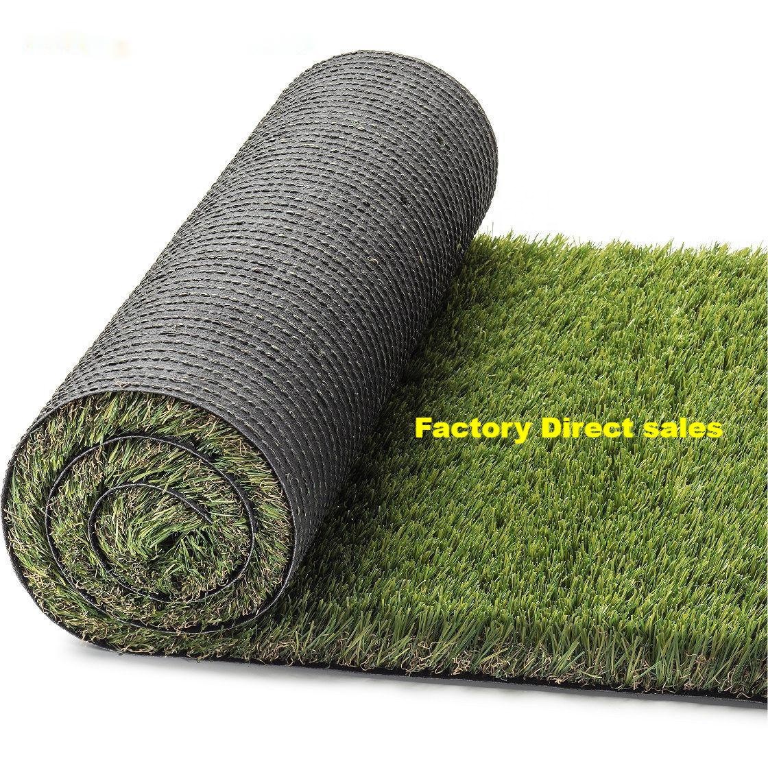 Hanwei Factory's Custom Density 15-60mm Olive Color Artificial Grass Rug High Quality PP Synthetic Turf for Football Sports