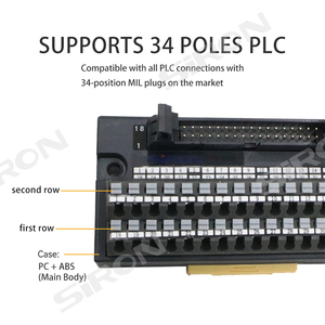 เหมาะสำหรับ SIRON T55/T056/T057/T058 DC24V 1A แบบยึดด้วยสกรู/ราง DIN  บล็อกขั้วต่อราง DIN เหมาะสำหรับ PLC 10/20/34/40 พิน ปลั๊กแบบ MIL - Product Image 3