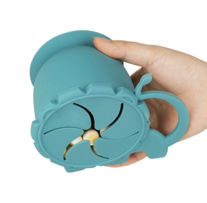 Food Contact Safe Silicone Material Stock Colors Snack Silicone Cups with Suction at Bottom - Product Image 2