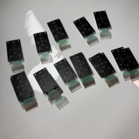 Clavier à membrane graphique personnalisé durable à 9 touches avec câble FPC, conçu pour les équipements de télécommunications industriels robustes