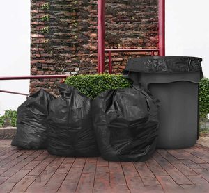 Grandes bolsas de lixo pretas para atacado, saco de lixo para saquinho de plástico com forro de lixo