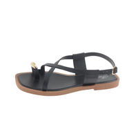 Damen Flache Thong-Sandalen mit Quadratischer Spitze, Kreuzriemen, Knöchelriemen, Offene Zehen, Sommer Casual Strand-Sandalen Großhandel