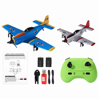 Avion RC P-51 Mustang 2CH en mousse EPP 150m 2 batteries Classique pour les amateurs