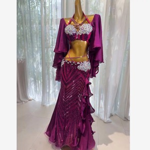 <span class=keywords><strong>Traje</strong></span> <span class=keywords><strong>de</strong></span> Danza del Vientre Wuziyi para Mujer, Estilo Nuevo 2026 en Azul Zafiro con Diamantes, Conjunto <span class=keywords><strong>de</strong></span> Danza Oriental - Product Image 2