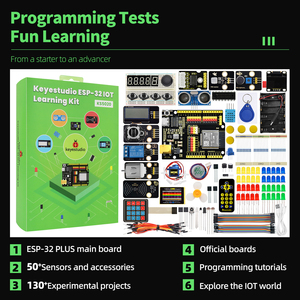 Keyestudio ESP-32 <span class=keywords><strong>IOT</strong></span> Starter <span class=keywords><strong>Kit</strong></span> 130 + thí nghiệm dự án cảm biến mô-đun <span class=keywords><strong>IOT</strong></span> học tập <span class=keywords><strong>Kit</strong></span> cho Arduino cho ESP32 - Product Image 2
