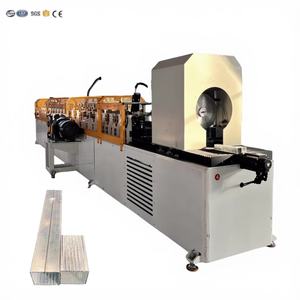 Machine de soudage et de formage de tuyaux en acier entièrement automatique à haute efficacité pour bâtiments préfabriqués avec moteur, pompe et roulement - Product Image 1