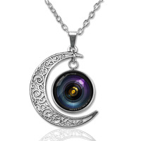 Mode Vintage caméra lentille temps pierres précieuses collier photographe bijoux évider lune pendentif colliers pour femmes hommes