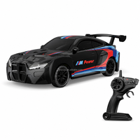 Nouveautés 2026 : Voiture de course télécommandée électrique mini 2.4G en alliage à l'échelle 1:64 avec phares LED, voiture RC de drift de bureau pour enfants