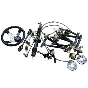 Amortisseurs de suspension à quatre roues pour karting, <span class=keywords><strong>quad</strong></span>, buggy, bride de roue de 100/14 mm, bras oscillants <span class=keywords><strong>avant</strong></span>, axe en caoutchouc - Product Image 3