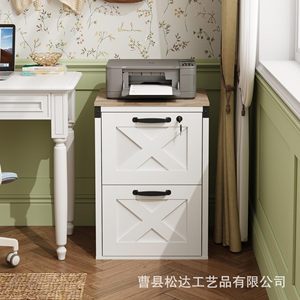 Creative wooden storage rack, double-layer storage cabinet for living room sofa, solid wood multi-functional <b>file</b> <b>organizer</b>. - Product Image 4