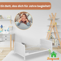 Lit bébé moderne en bois massif personnalisé, très vendu, 2-en-1, pour garçons et filles de 0 à 3 ans, chambre et salon