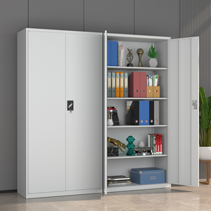 Archivador de Acero Metálico para Oficina con Cerradura de Seguridad, Estantes Ajustables, Estructura Resistente y Duradera y Gran Capacidad - Product Image 3