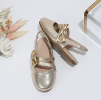 Chaussures coréennes transfrontalières pour filles, collection Printemps/Automne 2026, à enfiler, antidérapantes, résistantes à l'usure, respirantes, avec nœud, style escarpin à la cheville