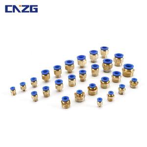 Custom-Made Brass Quick Connect Coupler Copper Pneumatic Quick Connectors-PC8-02/10-02/12-04 Straight <b>Threads</b> - Product Image 2