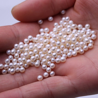 Perles d'eau douce naturelles 2-10mm Grade AAA Marque MAY Perles blanches à fort lustre Perles en vrac Fournitures de fabrication de bijoux DIY Vente en gros